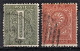 LOT ITALIE ITALIA 1c Gris-vert Et 2c Rouge Brique N° 14L / 24 25 13 Revenue Value Oblitéré - 1863 - Fiscali