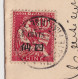 CHINE. 10c SUR FRAGMENT DE LETTRE. TIEN SIN POUR LA FRANCE VIA SIBERIE - Covers & Documents