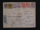 C NOUVELLE CALEDONIE BELLE LETTRE RRR REC AR SIGNEE CALVES 1918  NOUMEA A L ILE DE GOREE SENEGAL  + AFF. INTERESSANT+ - Covers & Documents