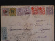 C NOUVELLE CALEDONIE BELLE LETTRE RRR REC AR SIGNEE CALVES 1918  NOUMEA A L ILE DE GOREE SENEGAL  + AFF. INTERESSANT+ - Storia Postale