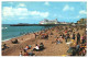 The Beach And South Parade Pier Southsea Hampshire Sunbathers 1970s Vintage Unused Chrome Postcard - Southsea