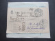 Delcampe - Ungarn 1913 4x Paketkarte Ab Budapest Nach Stubnya Fürdo Mit Vielen Stempeln Und Vermerken!! - Lettres & Documents