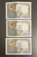 Beau Lot De 3 Billets De 10 Francs Mineur 1946, Numéros Se Suivant. A Découvrir - 10 F 1941-1949 ''Mineur''