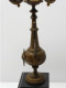 Delcampe - - BELLE PAIRE De BOUGEOIRS CANDELABRES 5 FEUX NAPOLEON III BRONZE MARBRE NOIR   E - Kronleuchter, Kandelaber & Kerzenhalter