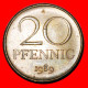 * HAMMER AND COMPASS (1958-1990): GERMANY  20 PFENNIGS 1989A! DISCOVERY COIN! · LOW START! · NO RESERVE! - 20 Pfennig