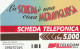 SCEDA TELEFONICA - LA SCHEDA E' UNA COSA MERAVIGLIOSA (2 SCANS) - Public Themes