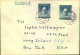 1952, 30 Pf. BEETVOVEN 2-mal Als Seltene MeF Auf Luftpostbrief Ab BRANKFURT (MAIN) - Briefe U. Dokumente