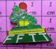 716a Pin's Pins / Beau Et Rare / SPORTS / PING-PONG TENNIS DE TABLE FFTT LE JOURNAL DES TORTUES NINJAS - Tennis De Table