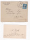 Enveloppe 1925 Délégations Financières Algériennes  Et Carte De Visite De Galle Avocat Délégué Financier  Bougie - Storia Postale