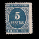 Alfonso XIII.1898-9.CIFRA Azul.5p.Nuevo(*).Alemany 41 - Nuevos