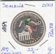 E4854 MONEDA SOMALIA 100 SHILLINES 2001 PLATA SIN CIRCULAR - Somalia