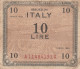 BANCONOTA - ALLIED MILITARY CURRENCY BANCONOTA 10£  1943 (come Da Scansione) - Occupazione Alleata Seconda Guerra Mondiale