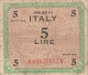 BANCONOTA - ALLIED MILITARY CURRENCY BANCONOTA 5£   1943 (come Da Scansione) - Occupazione Alleata Seconda Guerra Mondiale