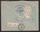 DDEE 415 - Enveloppe Recommandée TP Képi BRUXELLES 1935 Vers SERAING - Etiquettes Verso , Retour Expéditeur - 1931-1934 Chepi