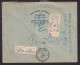 DDEE 415 - Enveloppe Recommandée TP Képi BRUXELLES 1935 Vers SERAING - Etiquettes Verso , Retour Expéditeur - 1931-1934 Quepis