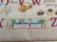 Abécédaire Vintage(Lettres ABCD)Publicité Chocolat Banania-Lait-Alphabet-Broderie Coton Molletonné Cadre Bois Liseré Dor - Cross Stitch