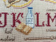 Abécédaire Vintage(Lettres ABCD)Publicité Chocolat Banania-Lait-Alphabet-Broderie Coton Molletonné Cadre Bois Liseré Dor - Cross Stitch