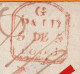 1837 - Lettre Filiale De 2 P  De GAND, Belgique Vers Inglange, Moselle, France - Entrée Par Thionville - Décime Rural - Poststempel