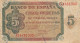 CRBS0763 BILLETE ESPAÑA 5 PESETAS 1938 MBC- - 5 Pesetas