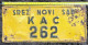 Yugoslav Car Plate Kingdom Of Yugoslavia Novi Sad Kac Post Vehicle35 - Plaques D'immatriculation