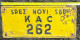 Yugoslav Car Plate Kingdom Of Yugoslavia Novi Sad Kac Post Vehicle35 - Plaques D'immatriculation