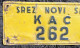 Yugoslav Car Plate Kingdom Of Yugoslavia Novi Sad Kac Post Vehicle35 - Plaques D'immatriculation