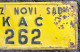 Yugoslav Car Plate Kingdom Of Yugoslavia Novi Sad Kac Post Vehicle35 - Number Plates