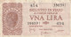 BANCONOTA -   1 LIRA BIGLIETTO DI STATO - UMBERTO VENTURA 23/11/1944 - Italia – 1 Lira