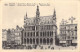 BELGIQUE - Bruxelles - Grand Place - Maison Du Roi - Marché Aux Fleurs - Carte Postale Ancienne - Places, Squares