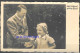 RARE NAZI Germany ADOLF HITLER WITH CHILDREN PHOTO POSTCARD RPPC By HOFFMANN PROPAGANDA - War 1939-45