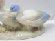 -SUJET DECORATIF 2 CANARDS/OIES PORCELAINE Signée REX VALENCIA HAND MADE SPAIN  E - Sonstige & Ohne Zuordnung