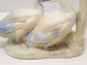 Delcampe - -SUJET DECORATIF 2 CANARDS/OIES PORCELAINE Signée REX VALENCIA HAND MADE SPAIN  E - Altri & Non Classificati