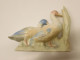 Delcampe - -SUJET DECORATIF 2 CANARDS/OIES PORCELAINE Signée REX VALENCIA HAND MADE SPAIN  E - Altri & Non Classificati