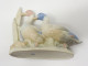 Delcampe - -SUJET DECORATIF 2 CANARDS/OIES PORCELAINE Signée REX VALENCIA HAND MADE SPAIN  E - Other & Unclassified