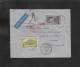 LA RÉUNION LETTRE EN R CACHET St DENIS AVEC GRIFFE POSTE AÉRIENNE ETUDE RÉUNION MADAGASCAR TANANARIVE1938 : - Storia Postale