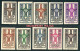 LIBYA 1949 IMPERFORATED Ghadames "Croix D'Agadem" 10v (MNH) *** BANK TRANSFER ONLY *** - Nuevos