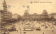 BELGIQUE - Bruxelles - Gare Du Nord Et Place Rogier - Carte Postale Ancienne - Schienenverkehr - Bahnhöfe