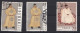 1962, Peintures Chinoises Anciennes – Empereurs, 3 Timbres, Scan Recto Verso - Usati