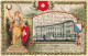 Gaufrée Helvetia Drapeau Suisse Winterthur Technikum 1904 - Winterthur