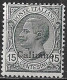 DODECANESE 1921 Black Overprint CALIMNO On 15 Ct. Black Vl. 10 MH - Dodecanese