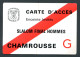 RC 25548 JEUX OLYMPIQUE DE GRENOBLE 1968 CHAMROUSSE CARTE D'ACCÈS ENCEINTE INVITÉS SLALOM FINAL HOMMES - Tickets D'entrée