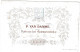 Belgique "Carte Porcelaine" Porseleinkaart, P. Van Damme, GENT, Dim:130 X 84mm - Cartes Porcelaine