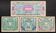 GERMANIA GERMANY ALLIED OCCUPATION WW2 1/2 + 1 + 5 + 100 MARK 1944  LOTTO 4590 - Other & Unclassified