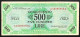 500 AM LIRE SERIE BILINGUE A....A 1943 R2 RR Q.bb Timbri Al R. LOTTO 4436 - Allied Occupation WWII