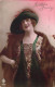 FANTAISIE - Femme Au Chapeau Et Son Manteau De Fourrure - Bonne Année - Carte Postale Ancienne - Femmes