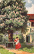 FANTAISIE - Femme Et Son Enfant Dans Le Jardin - Illustration Non Signée - Carte Postale Ancienne - Women