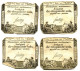 (4) Assignats 50 Sols, La Révolution, Loi 23 Mai 1793,  Séries 208, 239, 249 & 296, Ass-42b, Laf.167, P#A70b - Assignats