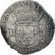 Monnaie, France, Henri IV, 1/4 Ecu, 1590, La Rochelle, 3rd Type, TB+, Argent - 1589-1610 Enrique IV