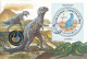 Egyenlítői-Guinea 1993. 1000Fr Cu-Ni "Allosaurus" Felbélyegzett Borítékban, Bélyegzéssel, Német Nyelvű Leírással T:UNC E - Sin Clasificación