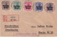GERMAN OCCUPATION 1916 MICHEL No: 1 -  5  On R - Letter Sent From KALISZ To BERLIN - Lettres & Documents